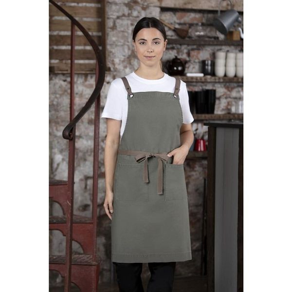 Tabliers à bavette en coton Southside Kaki, BB684