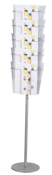 Twinco 5135 TWIN AGENDA porte-documents A4, 15 compartiments, argent, 5135-8