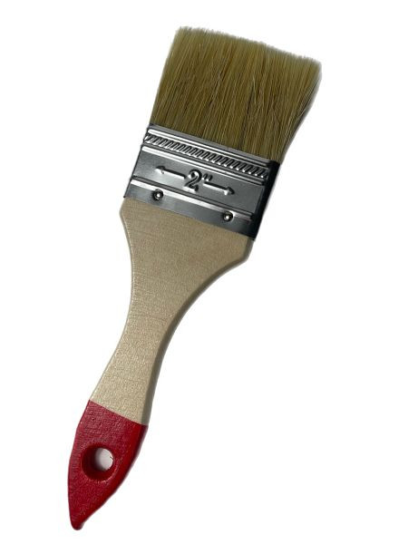 VaGo-Tools Pinceau à vernis, glacis, pinceau de peintre, pinceau plat, poils chinois, 50mm, UE : 12 pièces, 190-020-12_vx