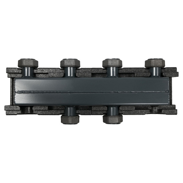 Barre de distribution de circuit de chauffage Solarbayer ECO pour 2 circuits, thermiquement séparés, avec boîtier isolant, 500008300