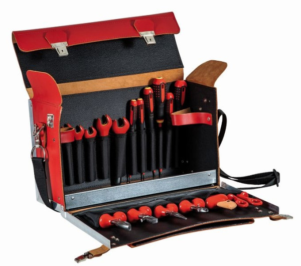Bahco Ensemble d'outils pour électriciens Étui en cuir isolé 19 pièces 3045V-2