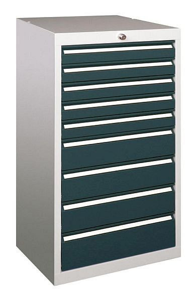 Armoire à outils PAVOY avec guides à rouleaux, capacité de charge 50 kg, largeur de l'armoire 500 mm, hauteur 1000 mm, 43453-100-013
