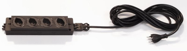 Hammerbacher multiprise 4 prises CH, pour la Suisse, VELSL40CH