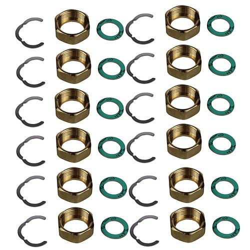 Jeu de douilles à visser / raccord à vis Environ pour tube ondulé en acier inoxydable, DN25 1 1/4", paquet : 10 pièces, EN10KSDN25
