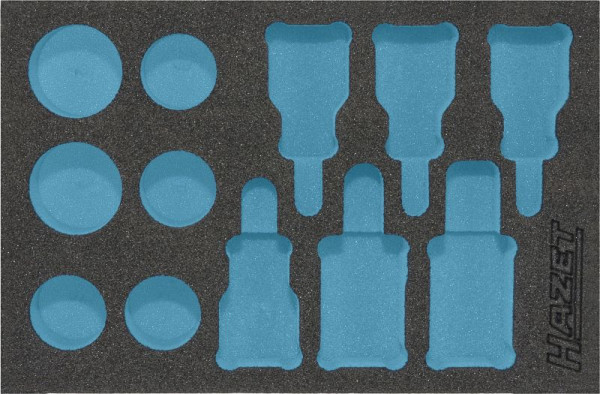 Insert en mousse souple Hazet à 2 composants, pour 163-245/12, dimensions / longueur : 172 mm x 114 mm, 163-245L