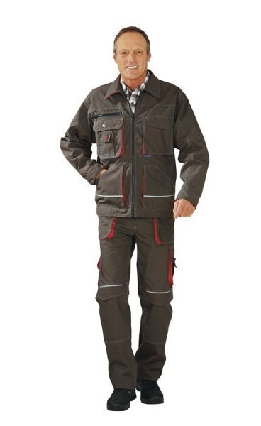 Veste avec ceinture Planam Basalt, olive/rouge, taille 26, 2813026