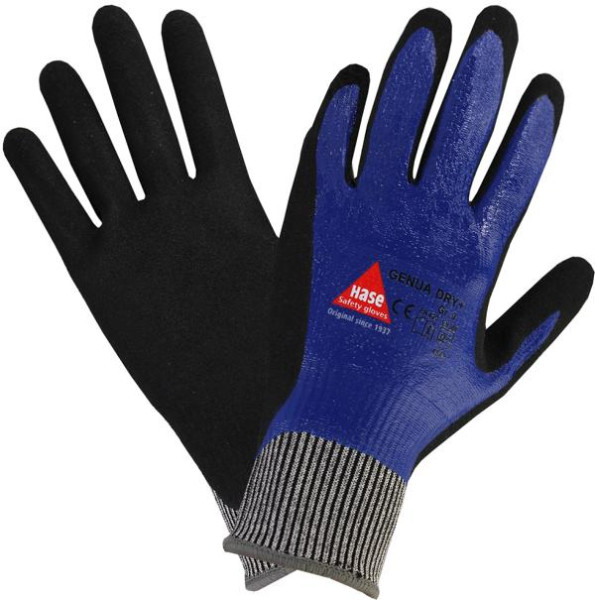 Hase Safety GENUA DRY +, gants de sécurité à 5 prises, résistants aux coupures, taille : 9, UE : 10 paires, 508555-9
