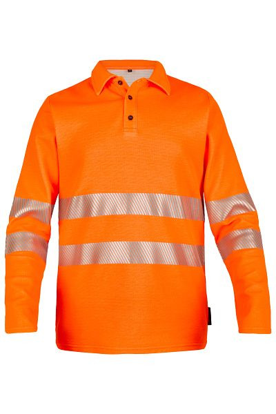 ROFA polo manches longues 630148, taille XXL, couleur 146-orange lumineux, 630148-146-2XL
