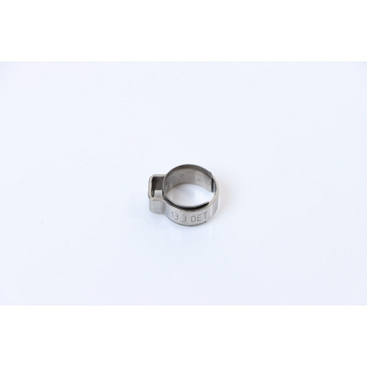 Collier de serrage ELMAG à 1 oreille avec bague d'insertion, 13,3 OET 10,6 - 12,6 mm (acier inoxydable), 42729