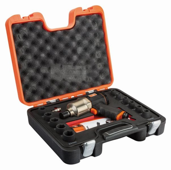 Jeu de clés à chocs Bahco 1/2" (BP815+Douilles 10-24mm+Connecteur 1/4"), BP815K1