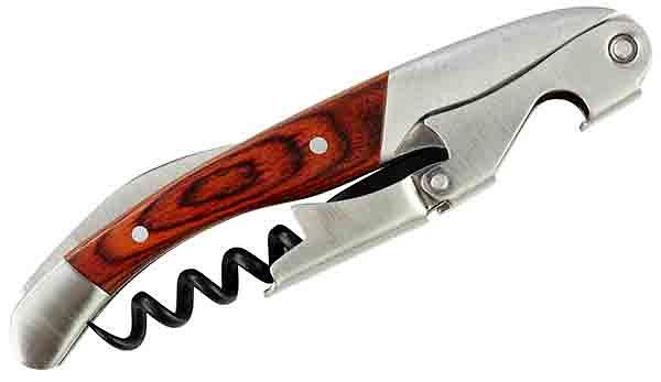 Couteau de serveur APS -PROFI-, longueur : 11,5 cm, acier inoxydable, bois, 93302