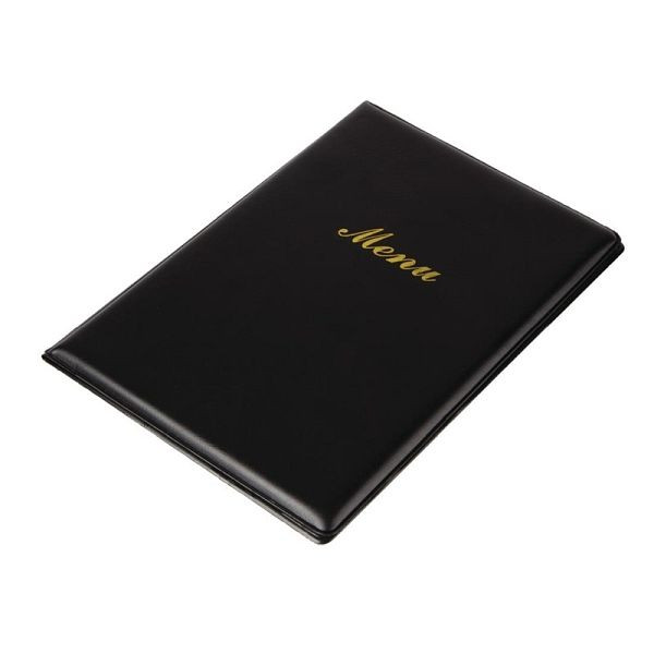 Menu OLYMPIA PVC noir A5, E219