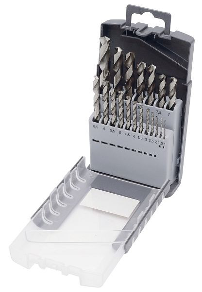 Coffret de 19 forets hélicoïdaux Kraftwerk HSS-G 1-10 / 0,5 mm, 11904