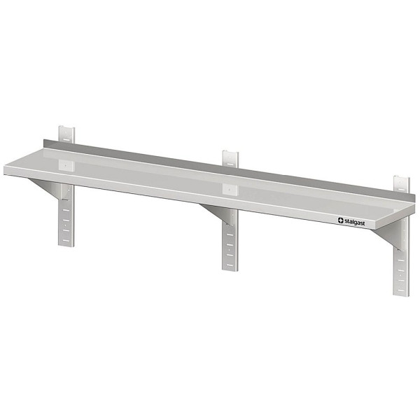 Étagère murale Stalgast avec supports et rails muraux 1700x400x400 mm réglable en hauteur, soudée, VWB17401