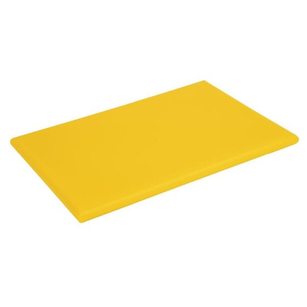 Planche à découper Hygiplas extra épaisse haute densité jaune, J039