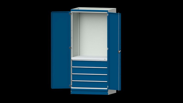 Établis ANKE armoire de base système d'armoire modulaire, modèle 2409, 1015 x 720 x 2200 mm, RAL 7035/5010, 631.230