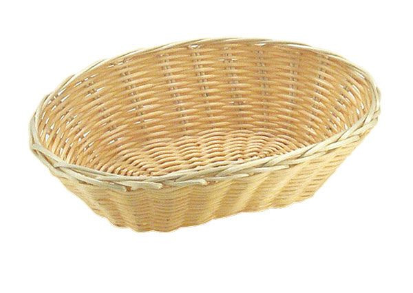 APS corbeille à pain et à fruits, ovale, 18 x 12 cm, hauteur : 7 cm, polypropylène, beige clair, -BASIC-, 30279