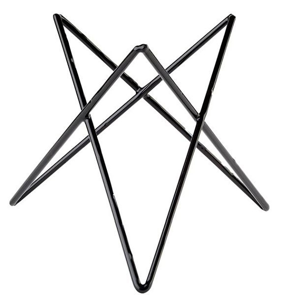 Présentoir de buffet APS -PRISMA-, Ø 26 cm, hauteur : 20 cm, métal, revêtement noir, avec revêtement en caoutchouc antidérapant, 33273