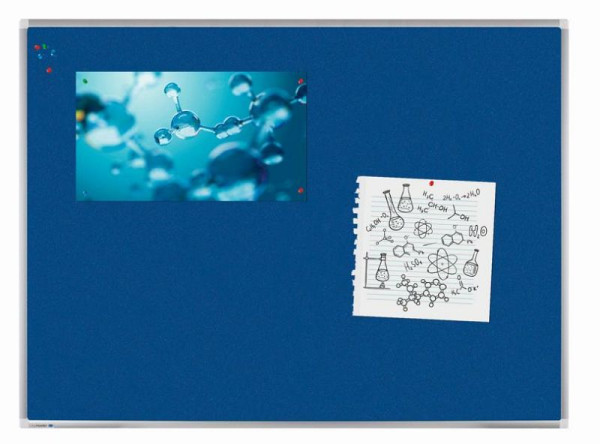 Tableau d'affichage Legamaster PREMIUM, textile bleu 100 x 150 cm, 7-141563