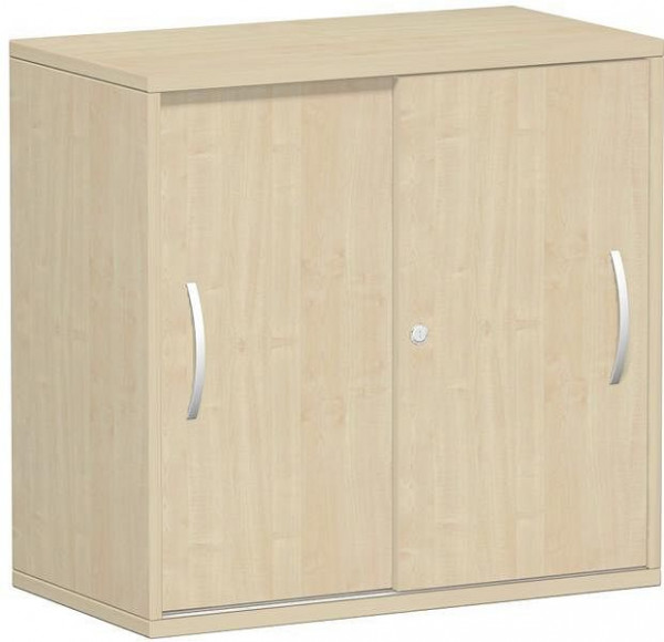 geramöbel panneau supérieur d'armoire à portes coulissantes 25 mm, avec pieds, verrouillable, 800x425x798, érable/érable, S-382502-AA