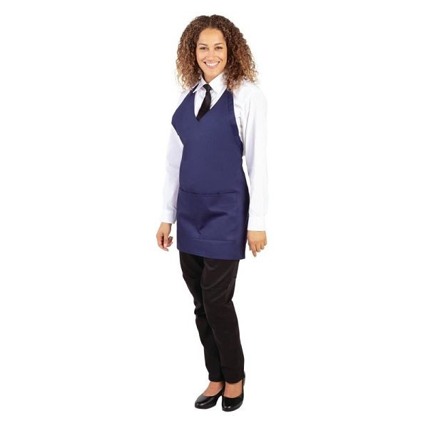 Whites avec col en V bleu foncé, BB137