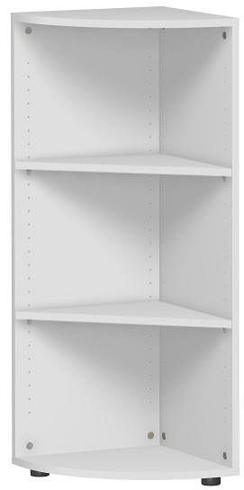 Étagère d'angle geramöbel avec pieds, 400x400x1104, gris clair, S-343010-L