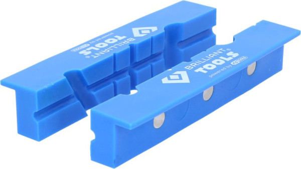 Brilliant Tools mâchoires d'étau avec rainures, 2 pièces, plastique, BT156940