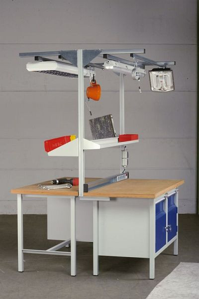 Cadre de base KLW des deux côtés avec profilé en C de type 4 pour montage sur plaque, 1400 x 750 mm H x L, AB02B-GRU-0750-1400