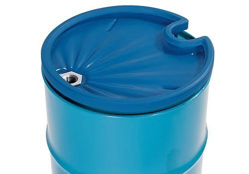 Entonnoir à tambour DENIOS en polyéthylène (PE), rond, volume de 5 litres, avec adaptateur, 114-749
