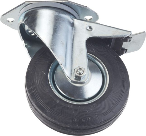 Roulette pivotante Hazet, roulette pivotante, Ø 125 mm, avec frein, complète pour chariot d'atelier HAZET Assistent 172 HD, 172-011