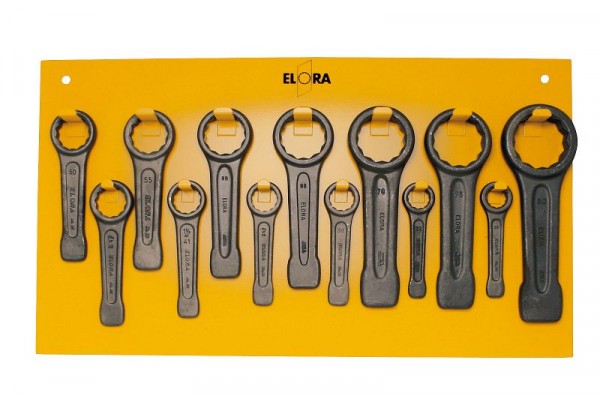 Jeu de bagues de frappe ELORA, 13 pièces 30-80 mm 86S-13, 0086501301000