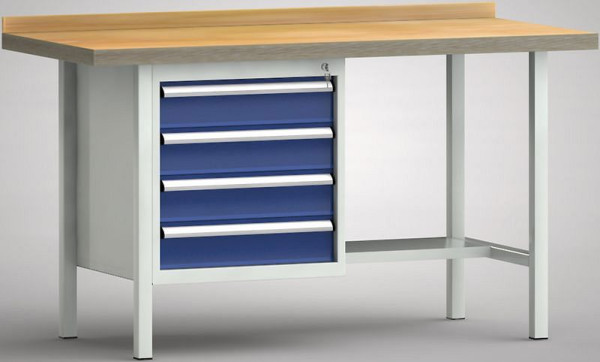 Etabli standard KLW - 1500 x 700 x 840 mm L x P x H, WS118N-1500M40-E7029