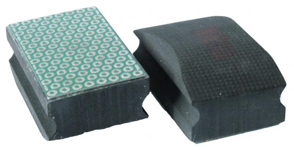 TECMIX patin abrasif manuel diamant, K100, 55 x 90 mm, noir, 17654