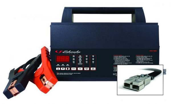 Chargeur/alimentation Schumacher 100 Amp contrôlé par microprocesseur 12 V, pack de 2, INC100