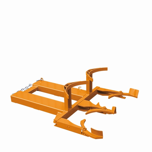Lève-fût industriel Eichinger pour fûts debout, 2 fûts de 120 L, orange pur, 22180300000000