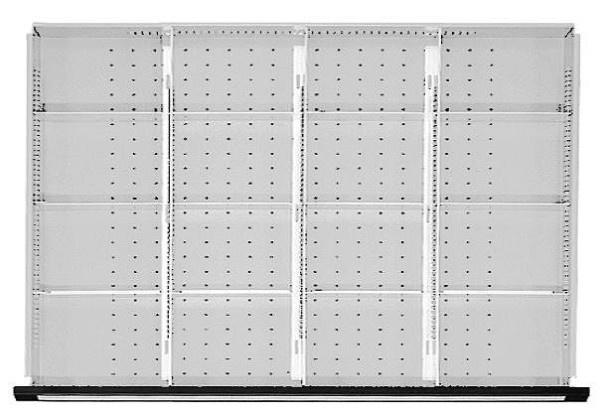 Ensemble de division de tiroir ANKE; pour tiroir 900 x 600 mm (LxP); pour hauteur avant 60 mm; 1/4 division, 902.404