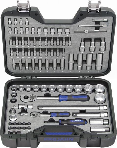 Projahn 1/4 "+ 1/2" PROJAHN coffret de clés à douille professionnelle 91 pièces, 3904201