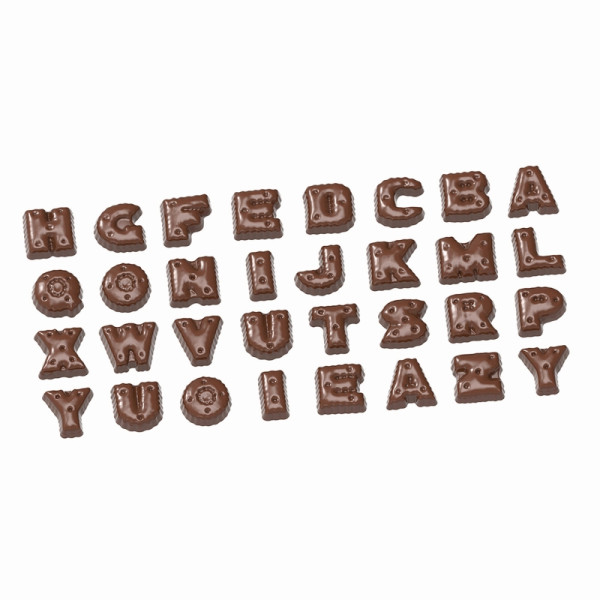 Moule à chocolat Schneider 275x135 mm, 29x25x9mm AZ pointillé, 421643
