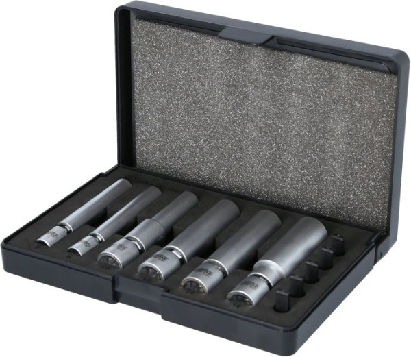 KS Tools jeu de douilles spéciales pour bougies de préchauffage avec joint, 1/4"+3/8".11 pièces, 500.7325