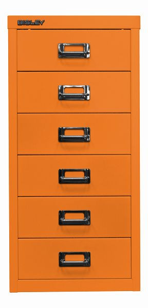 Bisley MultiDrawer ™, série 29, A4, 6 tiroirs, orange, L296603