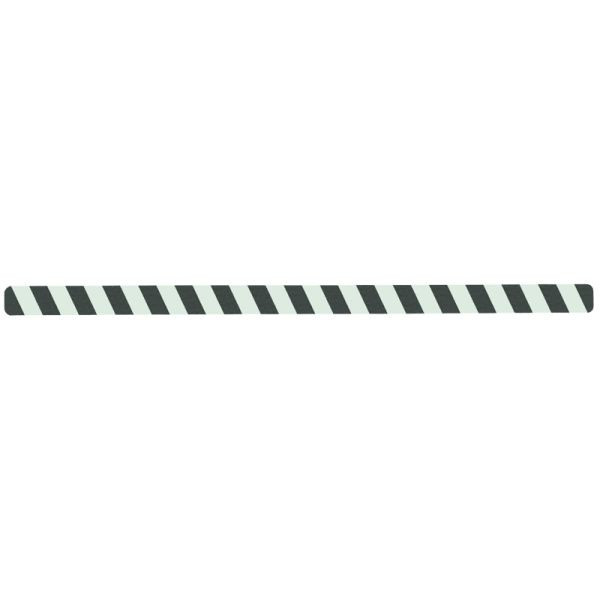 revêtement antidérapant m2, luminescent noir/vert, bandes individuelles 50x1000mm, UE : 10 pièces, M1XV100502