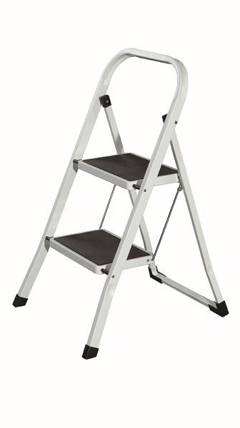 Twinco TWIN échelle en acier 2 marches, blanc, 2029-2
