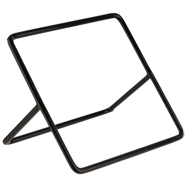 APS présentoir de buffet -SQUARE-, 12 x 12 x 7 cm, métal, PVC, noir, avec revêtement antidérapant, 33305