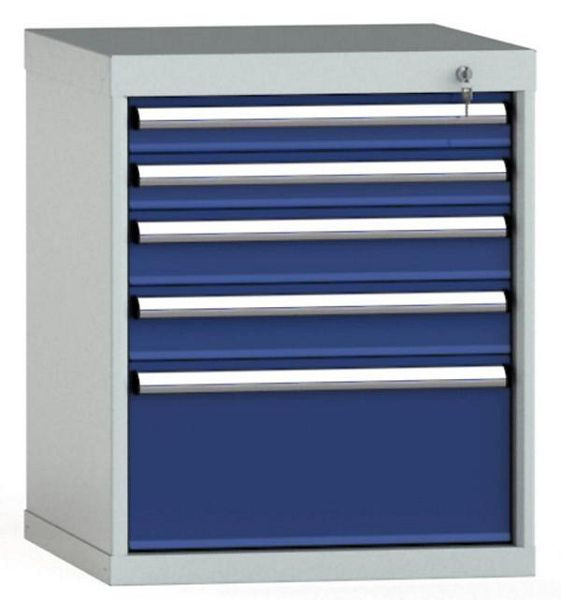 Armoire à tiroirs KLW 700 x 572 x 605 mm H x L x P, dimensions d'installation : 600 mm, division : 27x27 unités, SEA0700-05EP-001