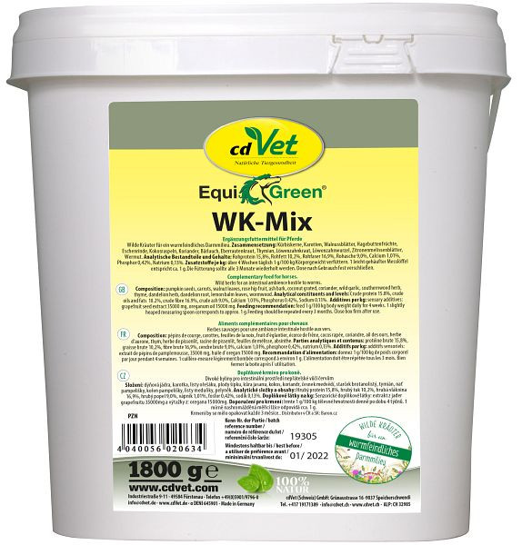 cdVet EquiGreen WK mélange 1,8 kg, 2063