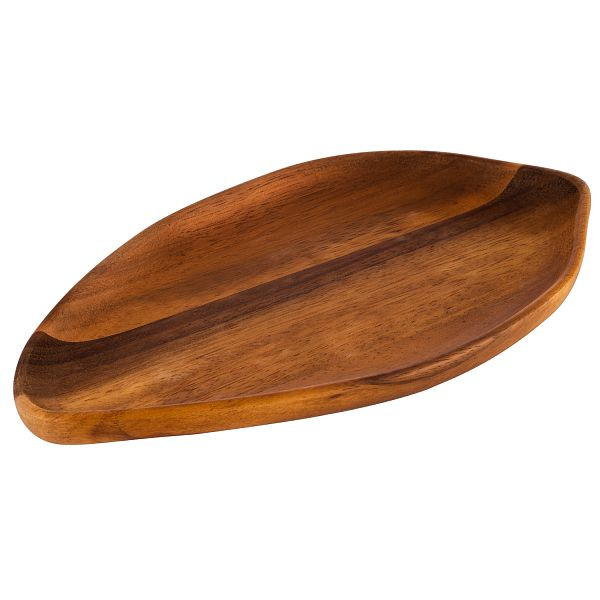 Bol de service APS, 23,5 x 13 x 2 cm, bois d'acacia, huilé, 00791
