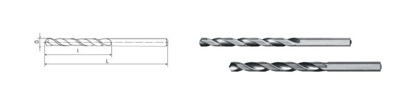 ELMAG Foret hélicoïdal HSS DIN 340, Ø 4,0 mm (long), 70606