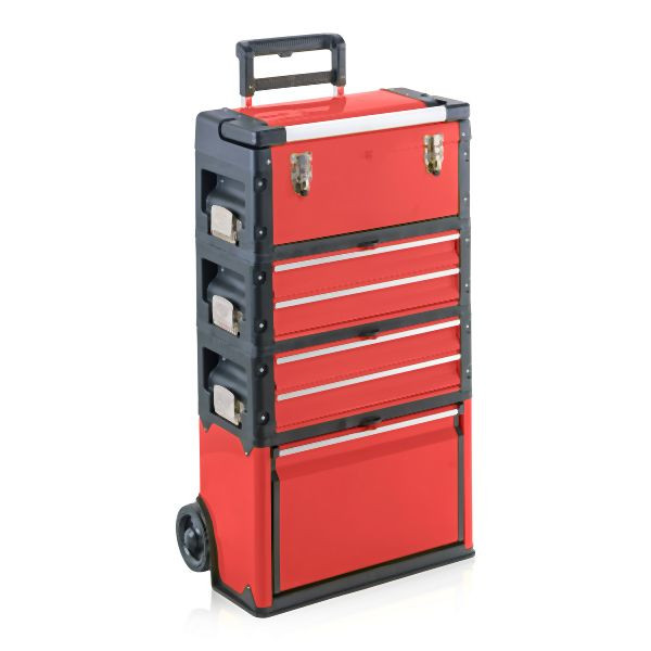 Chariot à outils Metra, 4 compartiments 1k.2.2.1 Rouge confort, 10730