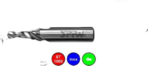 Foret à centrer étagé SPPW HSS-E05 forme D M10 - 8,5x10,5x16, 1236201000