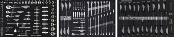 Kit d'outils Kraftwerk EVA 154 pièces, 105.103.002